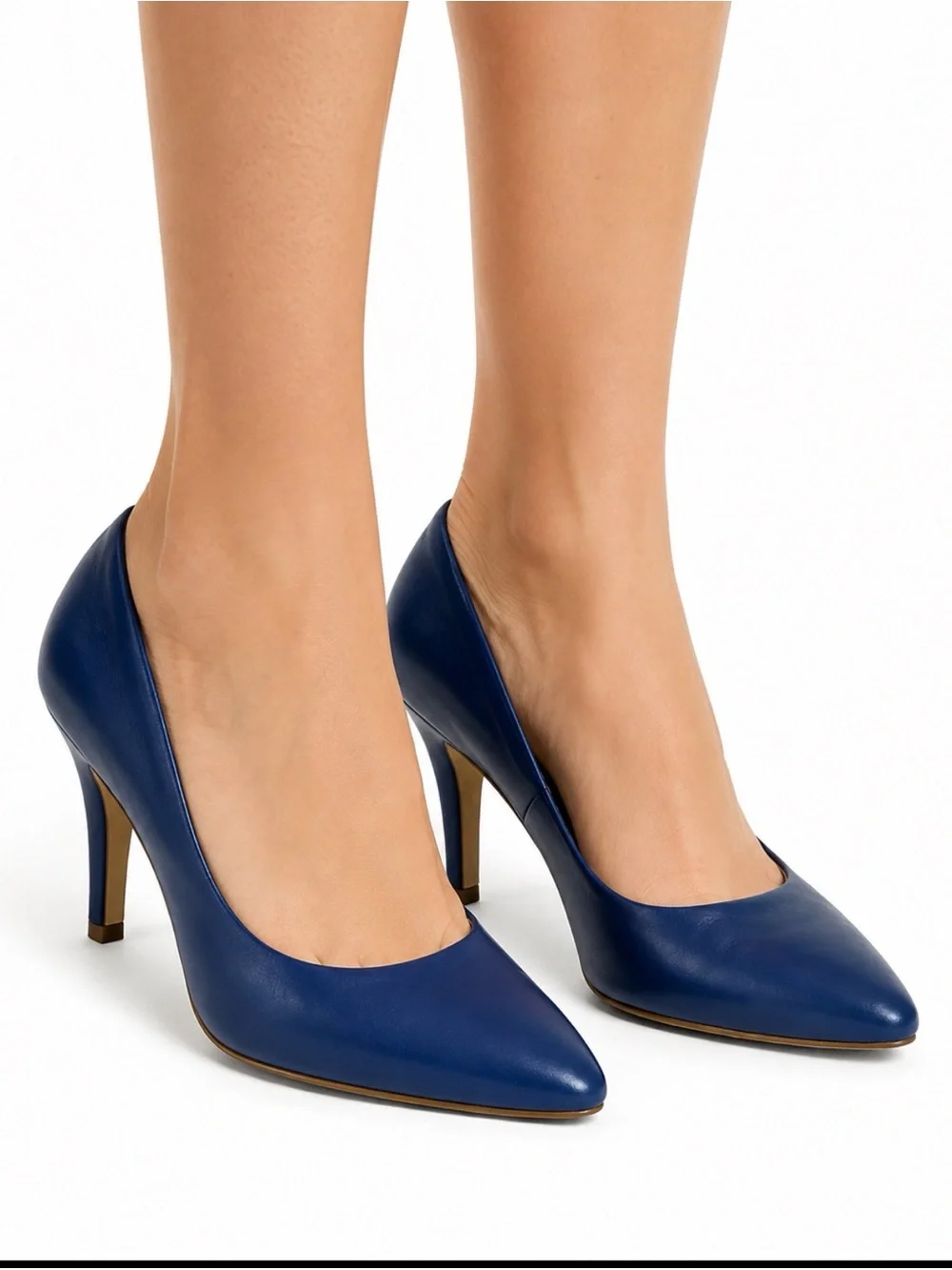 Kelly & Katy Classic Navy Pointed-Toe High Heels